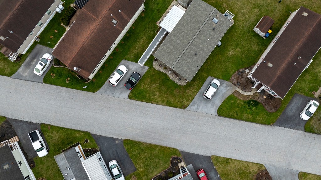 Aerial View Of Mobile Home Communities